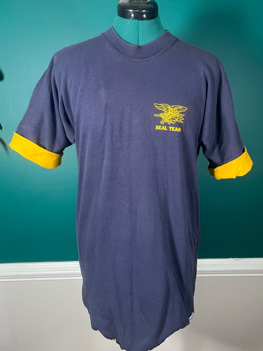Vintage Navy & Gold SEAL Team Short Sleeve Tee
